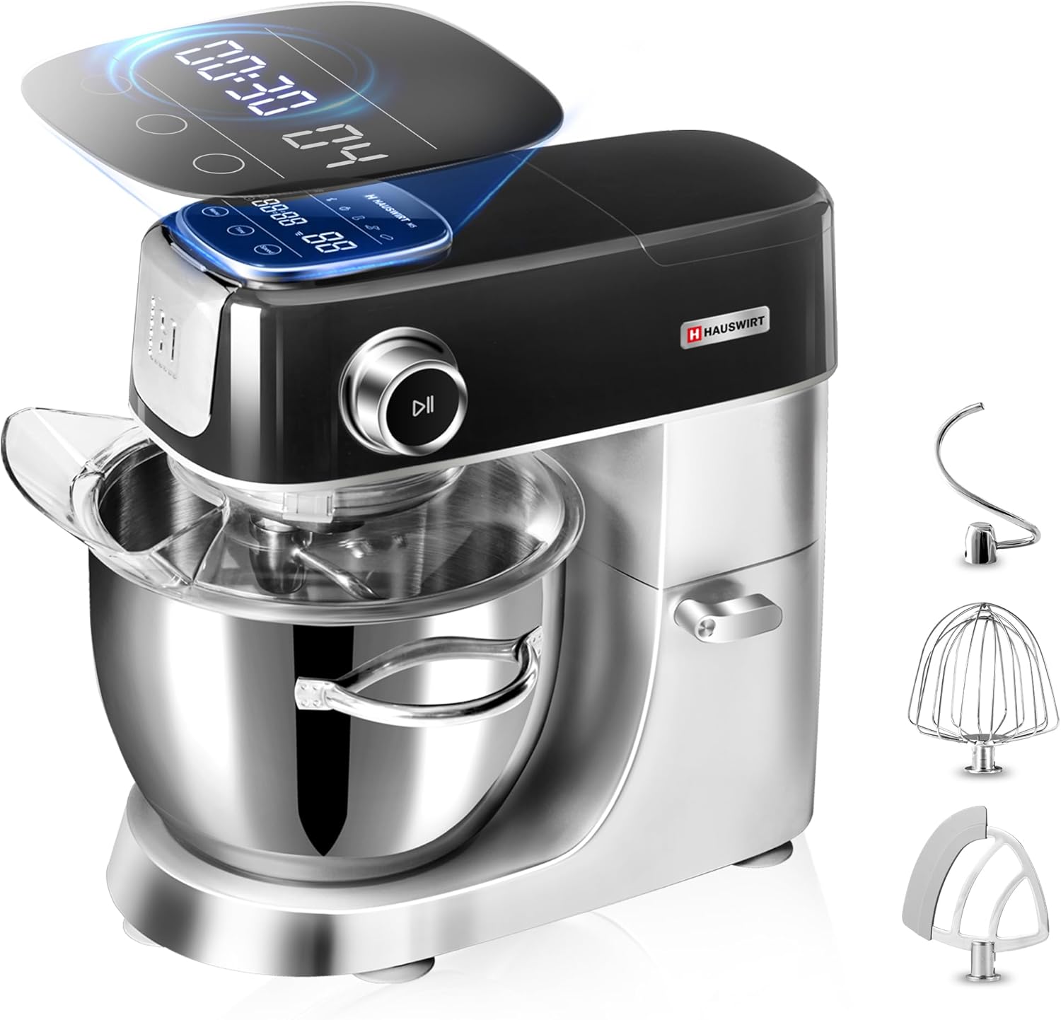 Hauswirt® M5 5.3Qt 11 Speeds Tilt-Head Mixers Kitchen Electric Stand Mixer Black Color