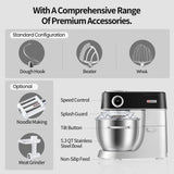 Hauswirt® M5 5.3Qt 11 Speeds Tilt-Head Mixers Kitchen Electric Stand Mixer Black Color