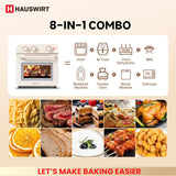 Hauswirt® K3, 19Qt Air Fryer Conventional Oven K3,10-in-1 Combo,Extra Capacity Air Fryer,Baking and Frying Integrated,1250 Watts,150°F - 450°F,Non-Stick, Stainless Steel,Online Recipe Booklet