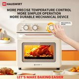 Hauswirt® K3, 19Qt Air Fryer Conventional Oven K3,10-in-1 Combo,Extra Capacity Air Fryer,Baking and Frying Integrated,1250 Watts,150°F - 450°F,Non-Stick, Stainless Steel,Online Recipe Booklet